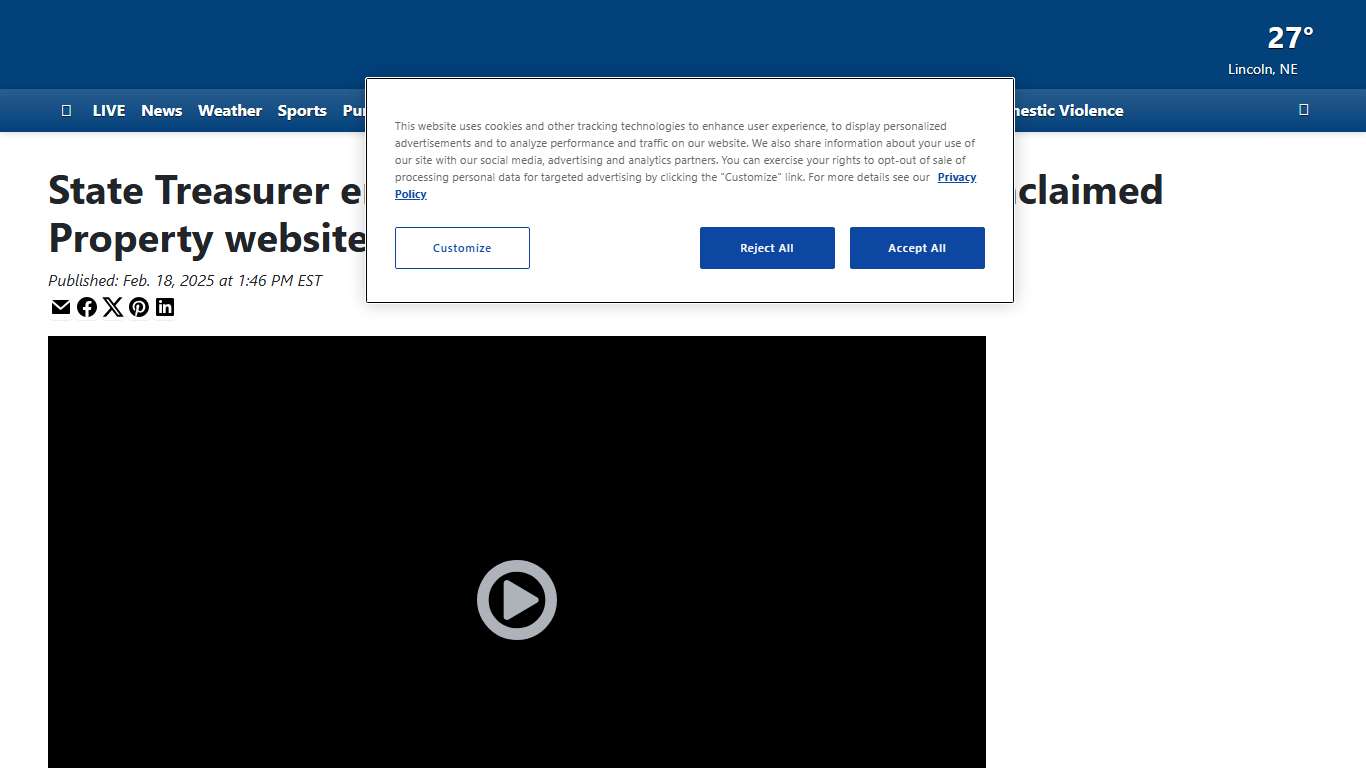 State Treasurer encourages Nebraskans to check Unclaimed Property website